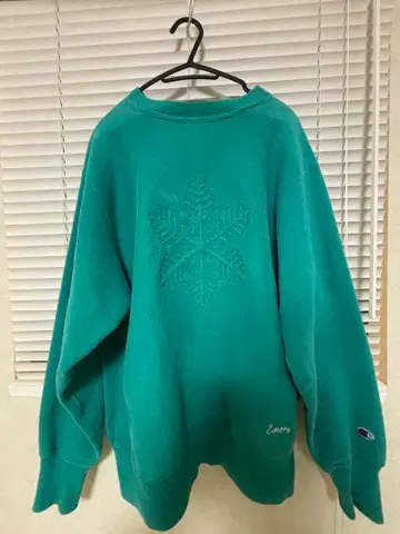 Champion 90s 전체 자수 리버스 위브 맨투맨