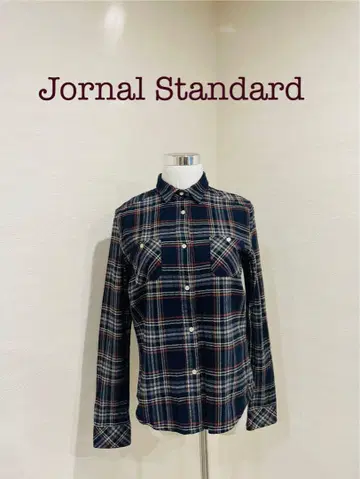 [ Jornal Standard ] 체크 무늬 긴팔 코튼 플란넬 셔츠 S