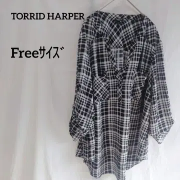 새상품급 TORRID HARPER [프리] 체크 무늬 긴팔 셔츠