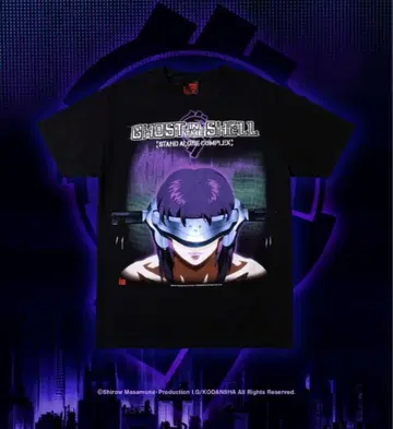 XL GHOST IN THE SHELL GEEKS RULE 티셔츠