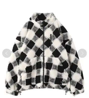 X-girl BUFFALO PLAID BOA BLOUSON