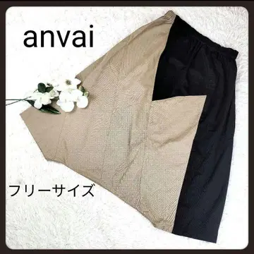 anvai 유쾌한 패치워크 코튼 사루엘 팬츠 블랙 프리 사이즈