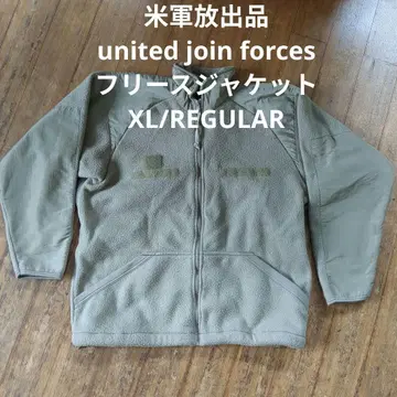 미군 방출품 united join forces 플리스 자켓 XL/R