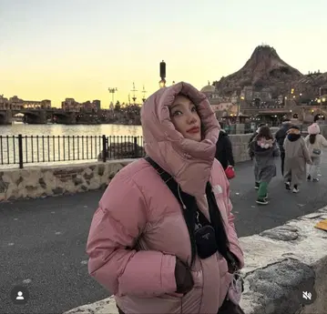 THE NORTH FACE 핑크 다운 여성용 L 사이즈