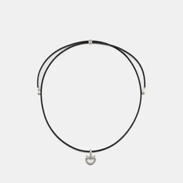 h'eres CETACEA LEATHER CHOKER NECKLACE