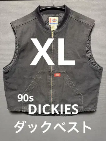 DICKIES 덕 베스트 격렬한 페이드 블랙 XL