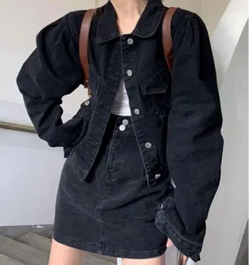 DAY CLOSET 데님 자켓, 스커트 셋업
