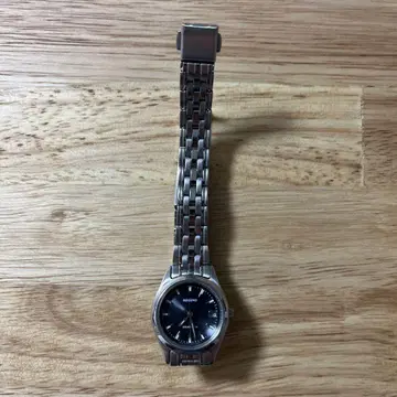 SEIKO 블랙 자동 와인딩 시계 스테인리스