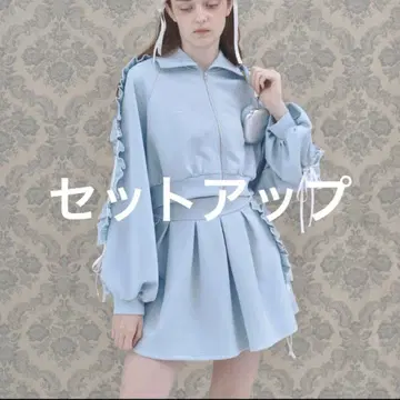 1회 착용 [Lovilyn] 프릴 저지 셋업