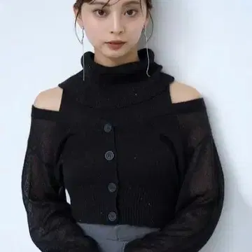 [ 새상품급 ] 스팽글 니트 앙상블 SNIDEL
