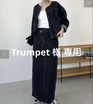 [ 셋업 ] CAPRICIEUX LEMAGE 38 블랙 데님