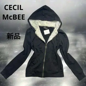 00s CECILMcBEE 보아 퍼 후드티 다크코어 헤이세이 갸루