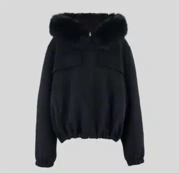 [ 미사용 새상품 ] YONFA 울 캐시미어 푸드코트 black