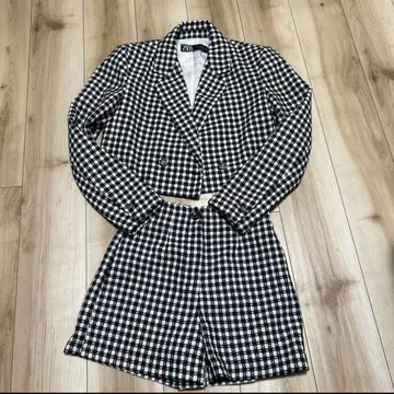 [ 새상품급 즉시 발송 ] ZARA 체크 무늬 셋업