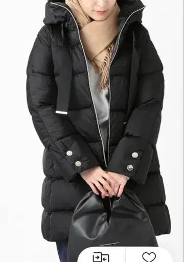 헬레노 다운 코트 블랙