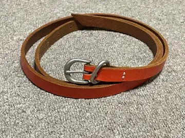 핸더 스킴 tail belt 테일 벨트 가죽 천연 가죽 오렌지