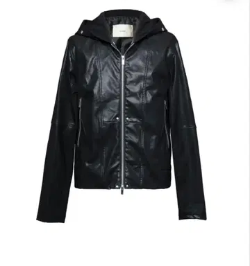 jent louis Leather Hooded Jacket 가죽 후드