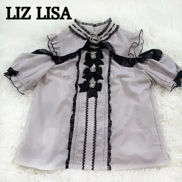 LIZLISA 리즈리사 3개 리본 하트 초커 블라우스