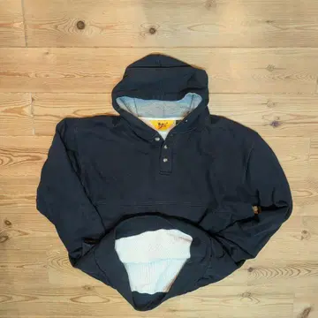 80s 안감 기모 후드티 헨리넥 빈티지