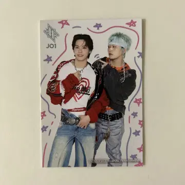 JO1 키마타 쇼야 카와니시 타쿠미 혜택 스티커 TSUTAYA
