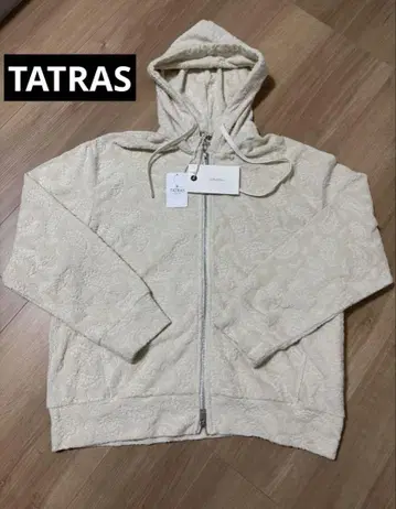 TATRAS 타트라스 sea green 페이즐리 무늬 후드티 #블랙오리