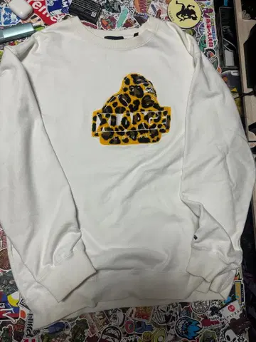XLARGE 레오파드 무늬 로고 맨투맨 XL
