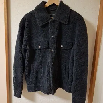 ZARA 페이크 보아 페이크 스웨이드 자켓 L