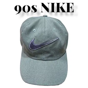90s NIKE 빅 스우시 자수 캡 구제 의류 나이키 모자