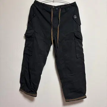 블랙 카고 팬츠