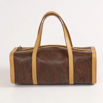 빈티지 ETRO 페이즐리 무늬 드럼 핸드백 미니 보스턴 백