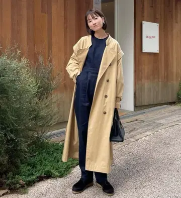 2WAY SQUARE SLEEVE TRENCH COAT CLANE
