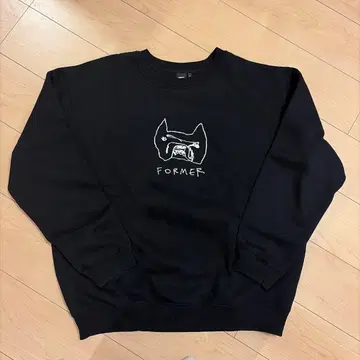 FORMER 블랙 맨투맨 XL