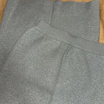 리엔다 니트 타이트 스커트 라메 민트 그린