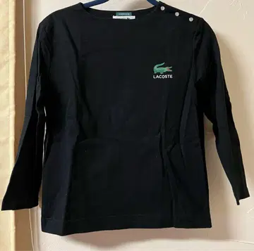 BEAMS LACOSTE 별주 롱 슬리브 티셔츠 블랙