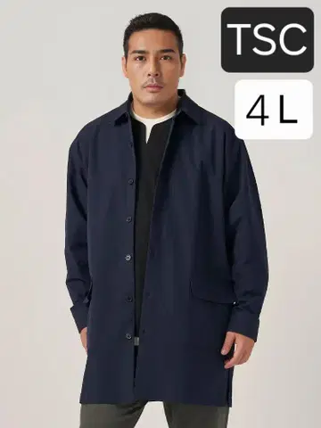 [ TSC ] 스트레치 마이크로 캔버스 코트 셔츠 네이비 4L