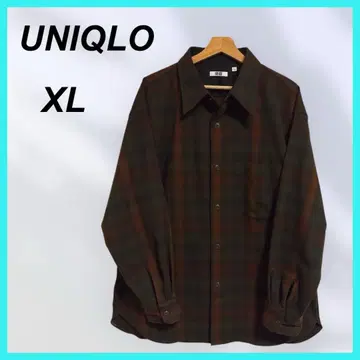 유니클로 U 플란넬 오버 사이즈 셔츠 긴팔 남성용 가을/겨울 442951