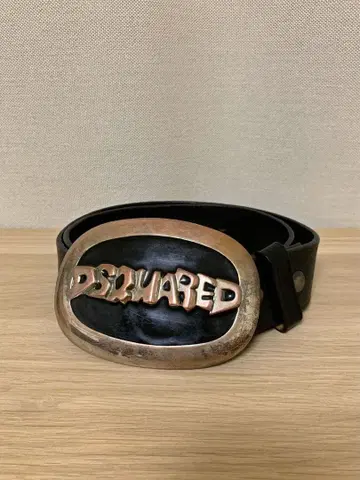 DSQUARED2 로고 버클 벨트 빅 버클 buckle belt