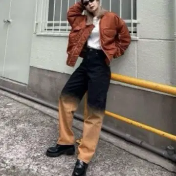 Searoomlynn 그라데이션 스트레이트 데님
