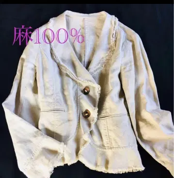 린넨 100% 미색 자켓 11호