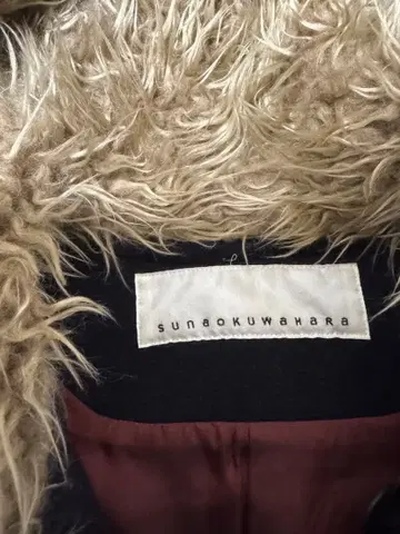 수나오 쿠와하라 네이비 더플 코트