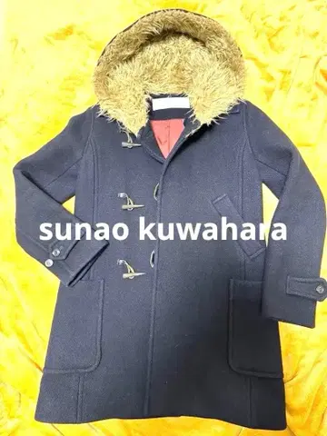 스나오 쿠와하라 네이비 더플 코트 사이즈 S