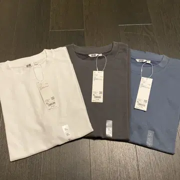 UNIQLO 에어리즘 코튼 오버 사이즈 T셔츠 XL 3종 세트
