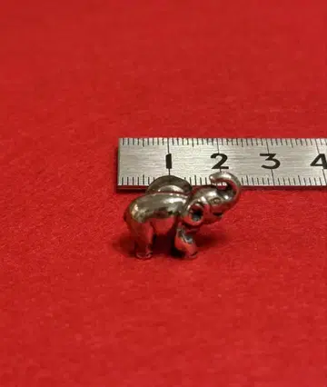 실버 코끼리 브로치 약 2cm
