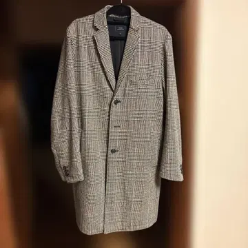 SLICK 글렌체크 체스터 코트 남성용 M 사이즈 2