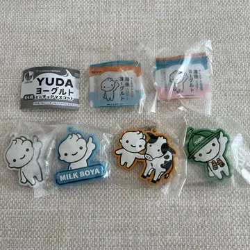 YUDA 요구르트 미니어처 마스코트 전 6종 컴플리트 세트 유다 요구르트