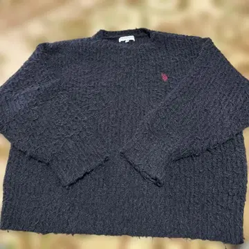 U.S. POLO ASSN. 블랙 니트 스웨터 M