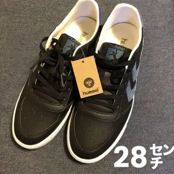 [ 택 포함 미사용 새상품 ] hummel 블랙 스니커즈