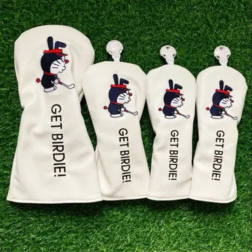 [ 새상품 ] 4세트 도라에몽 골프클럽헤드커버 1+3W+UT+UT 화이트