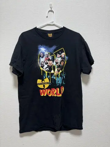 WU-WORLD 그래픽 T셔츠 M 사이즈 블랙