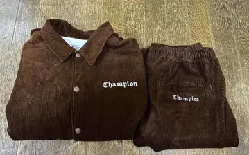 Champion 코듀로이 셋업 브라운